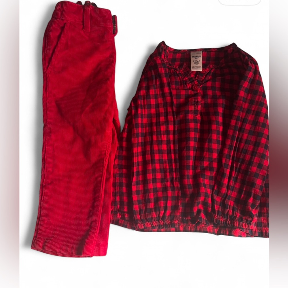 OshKosh B'gosh Kids Red Checkered Set